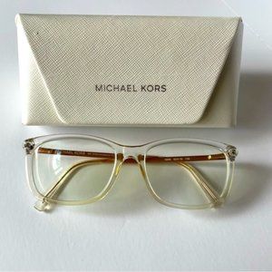 Clear, Rose Gold Michael Kors “Vivianna II” Prescription Eyeglass Frame + Case